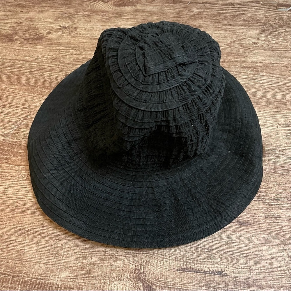 Black Sunhat Foldable One Size